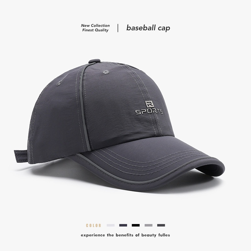 Tor Zur Wildnis Summer Thin Quick-Dry Breathable Men's Large Head Circumference Baseball Casual Perforated Cross-Border Outdoor Sunshade_voghion.com