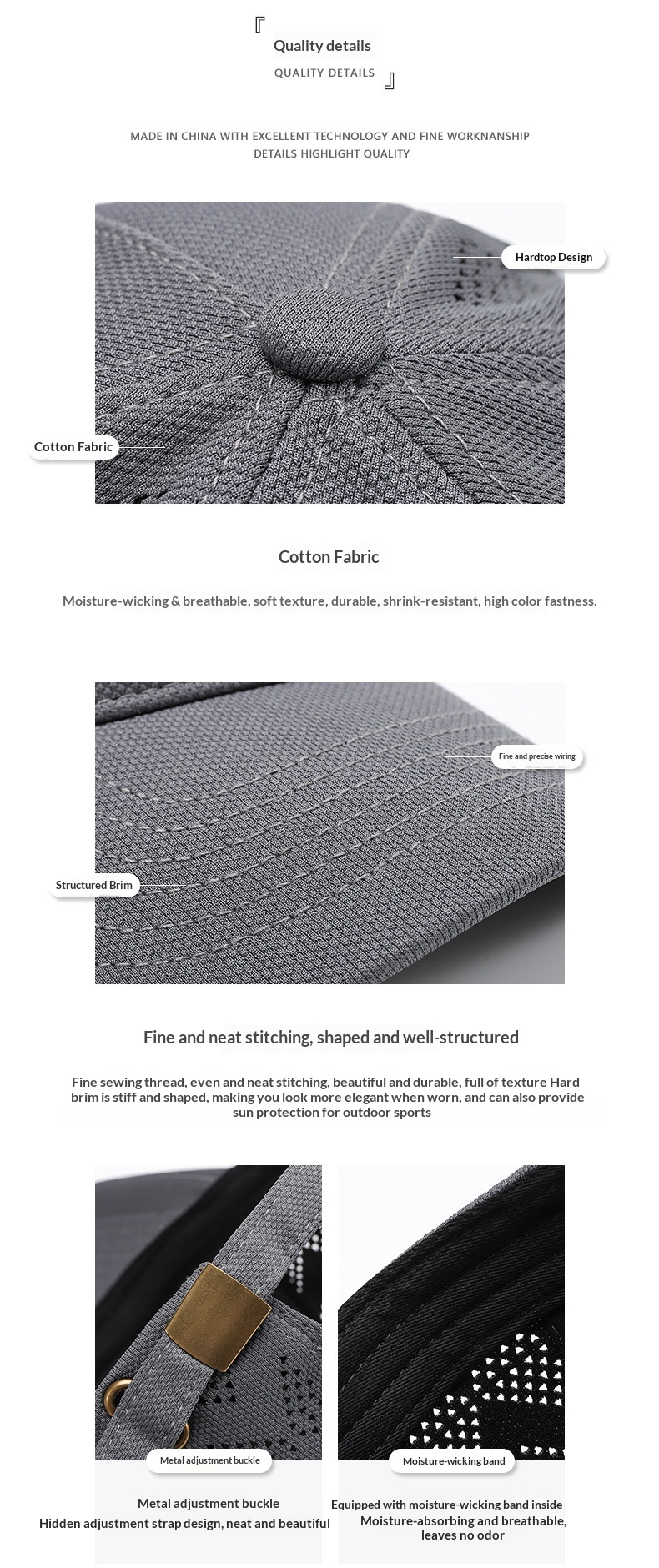 Baseball Cap Breathable Quick-dry Mesh Duckbill For Outdoor_voghion.com