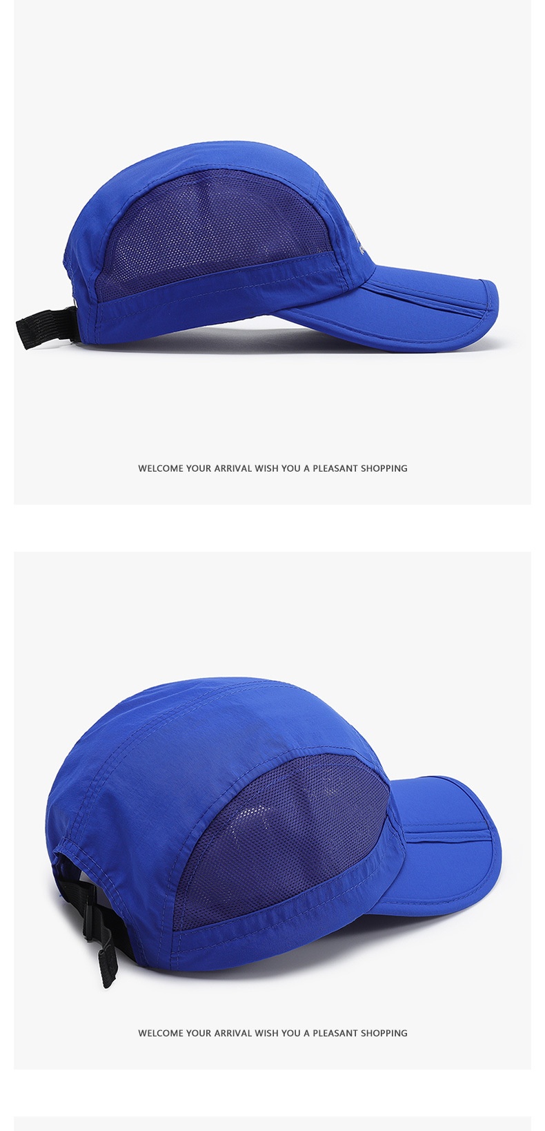 Tor Zur Wildnis Summer Outdoor Protection Casual Sports Sun Foldable Brim Breathable Quick-Dry Baseball Mesh Hat_voghion.com