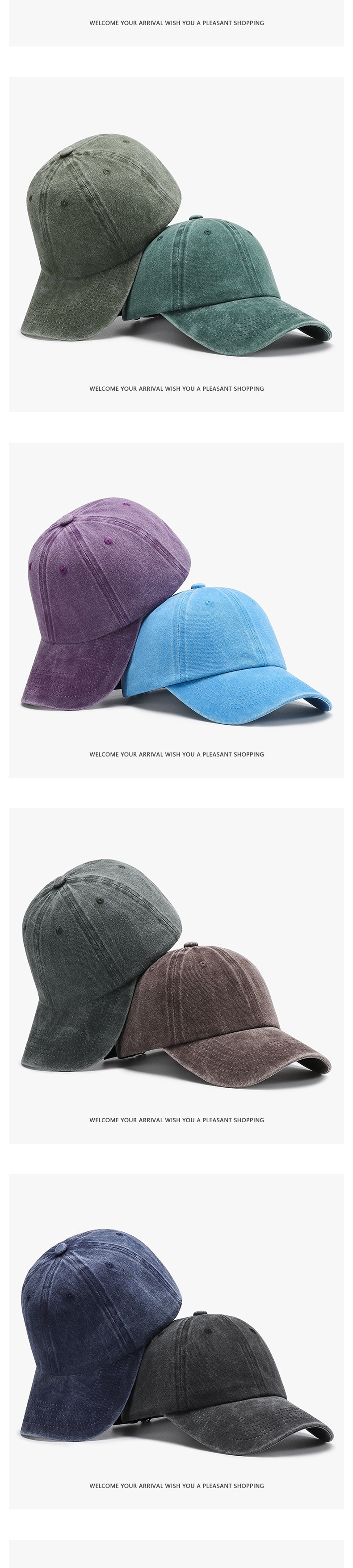 Duckbill Cap Women Retro Style Plain Baseball Cap Spring Summer_voghion.com