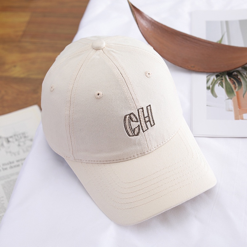 Embroidered Letter Baseball Cap Versatile Duckbill Sun Hat_voghion.com