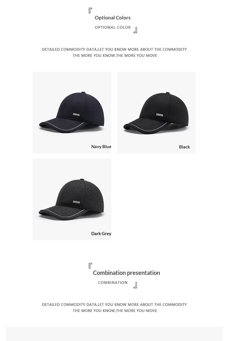 Tor Zur Wildnis Autumn Winter Middle-aged And Elderly Men's Baseball Korean Version Warm Fleece Cotton Hat Sunshade Sunscreen Simple_voghion.com