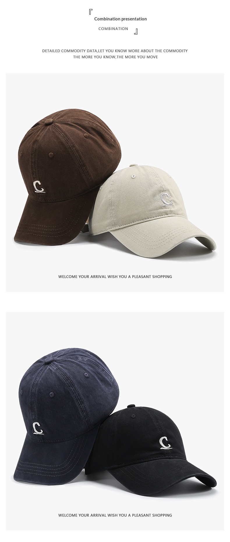 Baseball Cap For Men And Women Solid Colour Casual Sunshade Hat_voghion.com