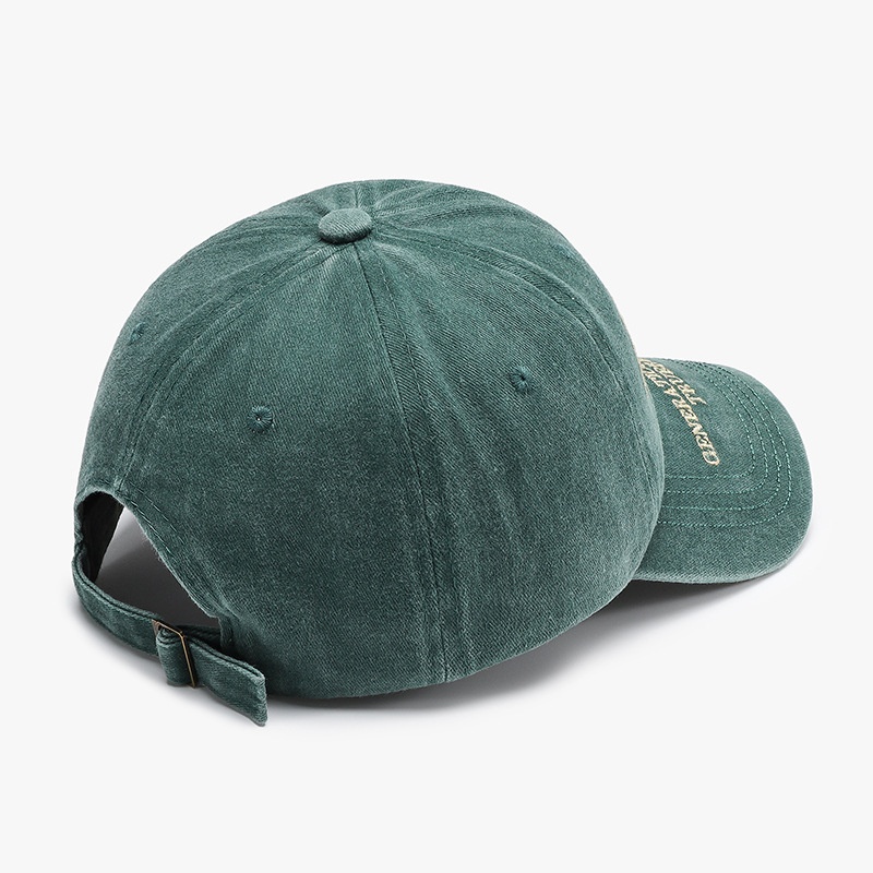Tor Zur Wildnis Spring And Autumn Trend Faded Hat Couple Street Retro Washed Cotton Letter Embroidery Soft Top Sunshade Baseball Cap_voghion.com