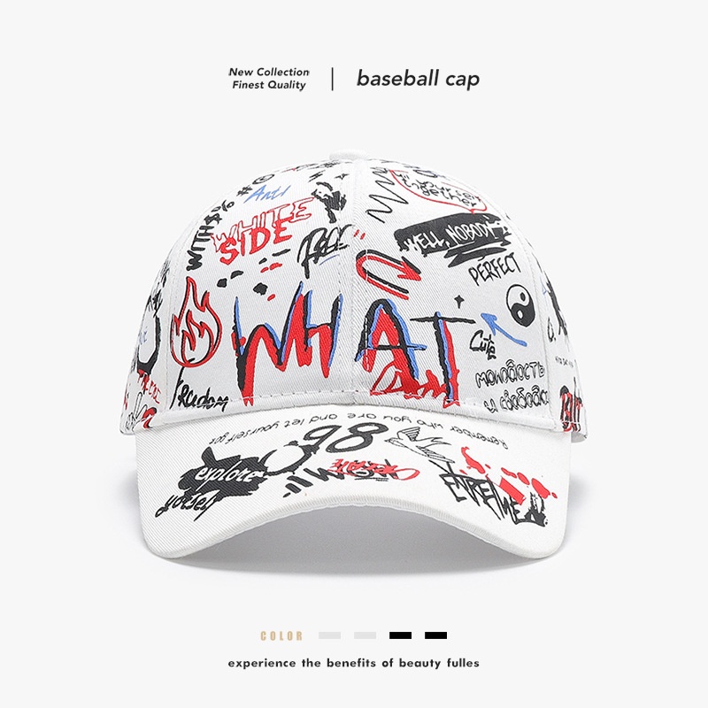 Tor Zur Wildnis INS Parasole Protezione solare Casual Trendy Donna Cartoon Graffiti Print Cap Studente Cappello da baseball Primavera Estate Nuovo_voghion.com