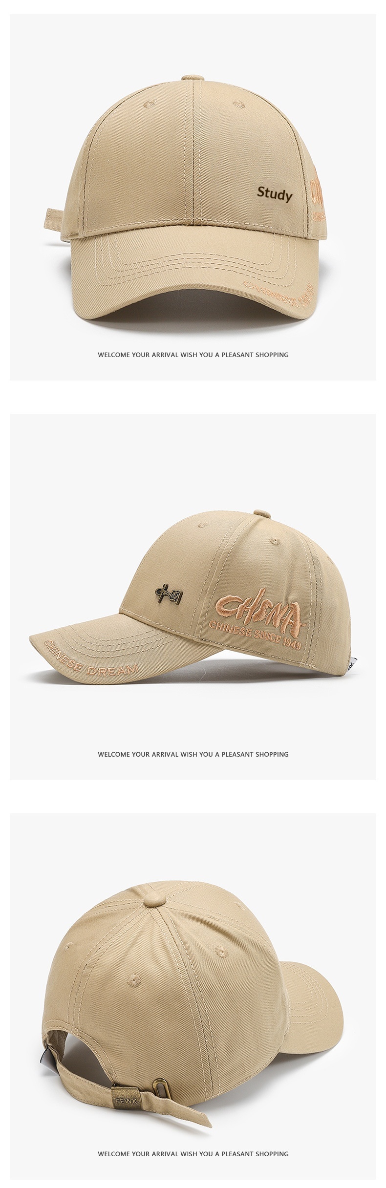 Baseball Cap Chinese Embroidery Style Sun Hat Men And Women_voghion.com