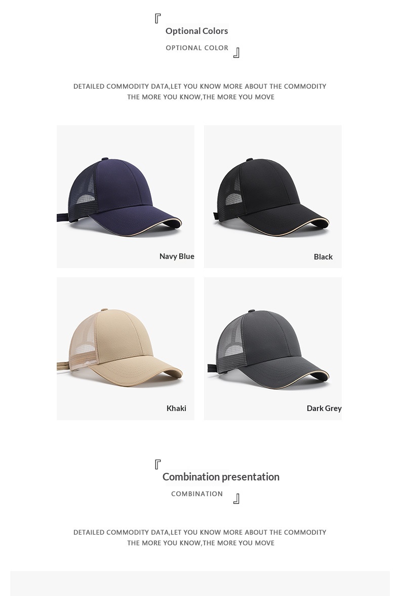 Baseball Cap Breathable Mesh Outdoor Summer Hat For Men And Women_voghion.com