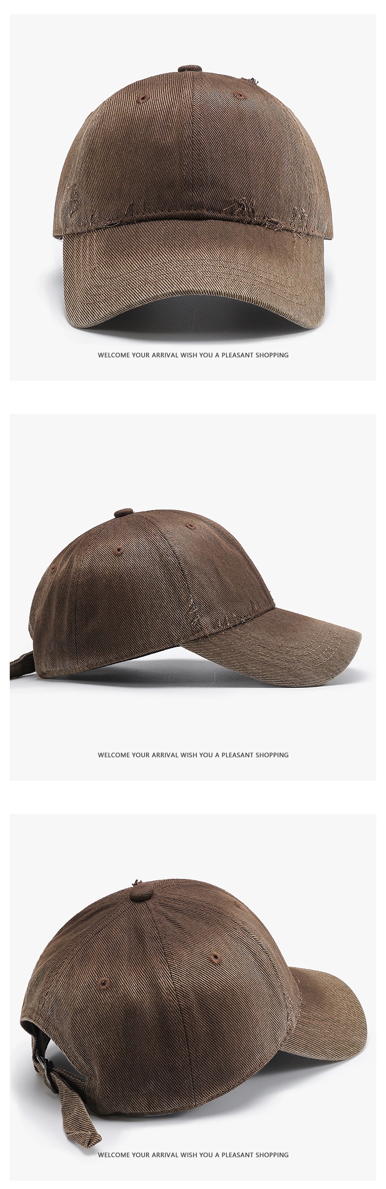 Gewassen vintage baseballpet voor dames in retro stijl_voghion.com