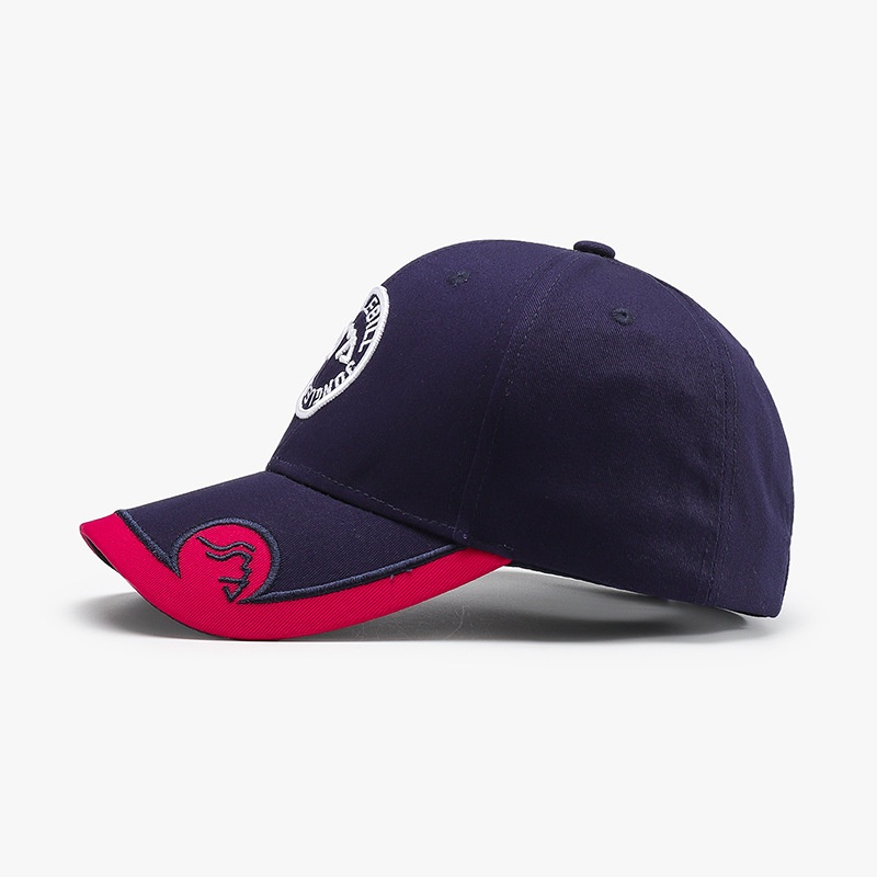 Tor Zur Wildnis Letter Embroidered Hard Top Large Head Circumference Men's Baseball Cap For Spring Autumn Outdoor Travel And Vacation_voghion.com