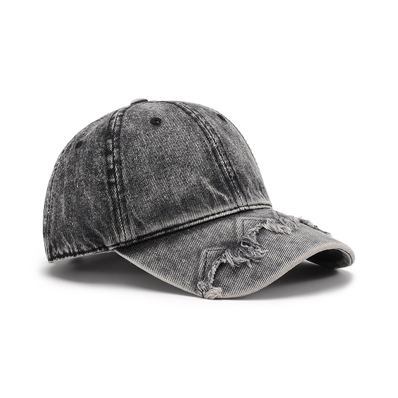 Tor Zur Wildnis Spring Autumn Soft Top Distressed Men's European And American Cross-Border Outdoor Personality Versatile Cap Plain_voghion.com