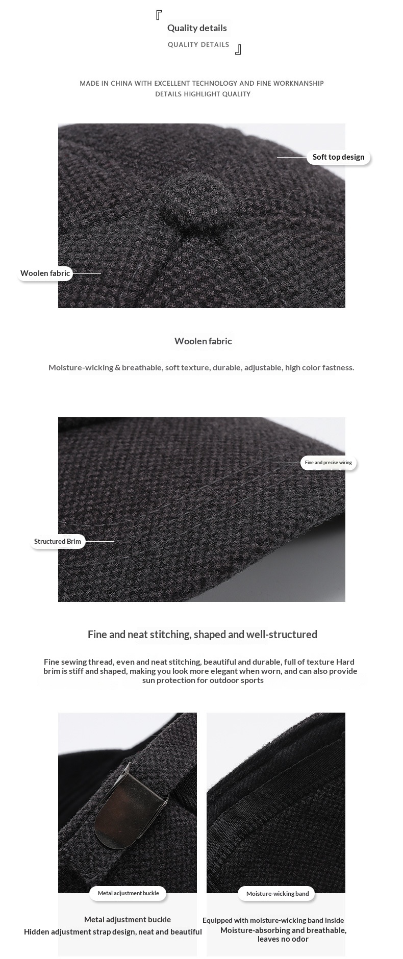 Winter Baseball Cap For Men With Ear Flaps Warm Outdoor Duckbill_voghion.com