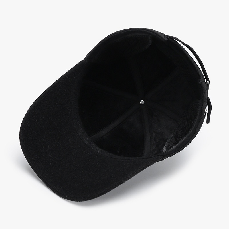 Tor Zur Wildnis Winter Middelbare leeftijd Oudere Mannen, Oorbeschermende Baseballpet voor Ouderen, Dikke Warme Pet voor Herfst en Winter, Dad Hat_voghion.com