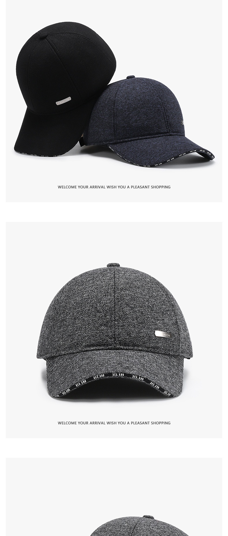 Warm Fleece-lined Baseball Cap For Men And Elderly Winter Wear_voghion.com