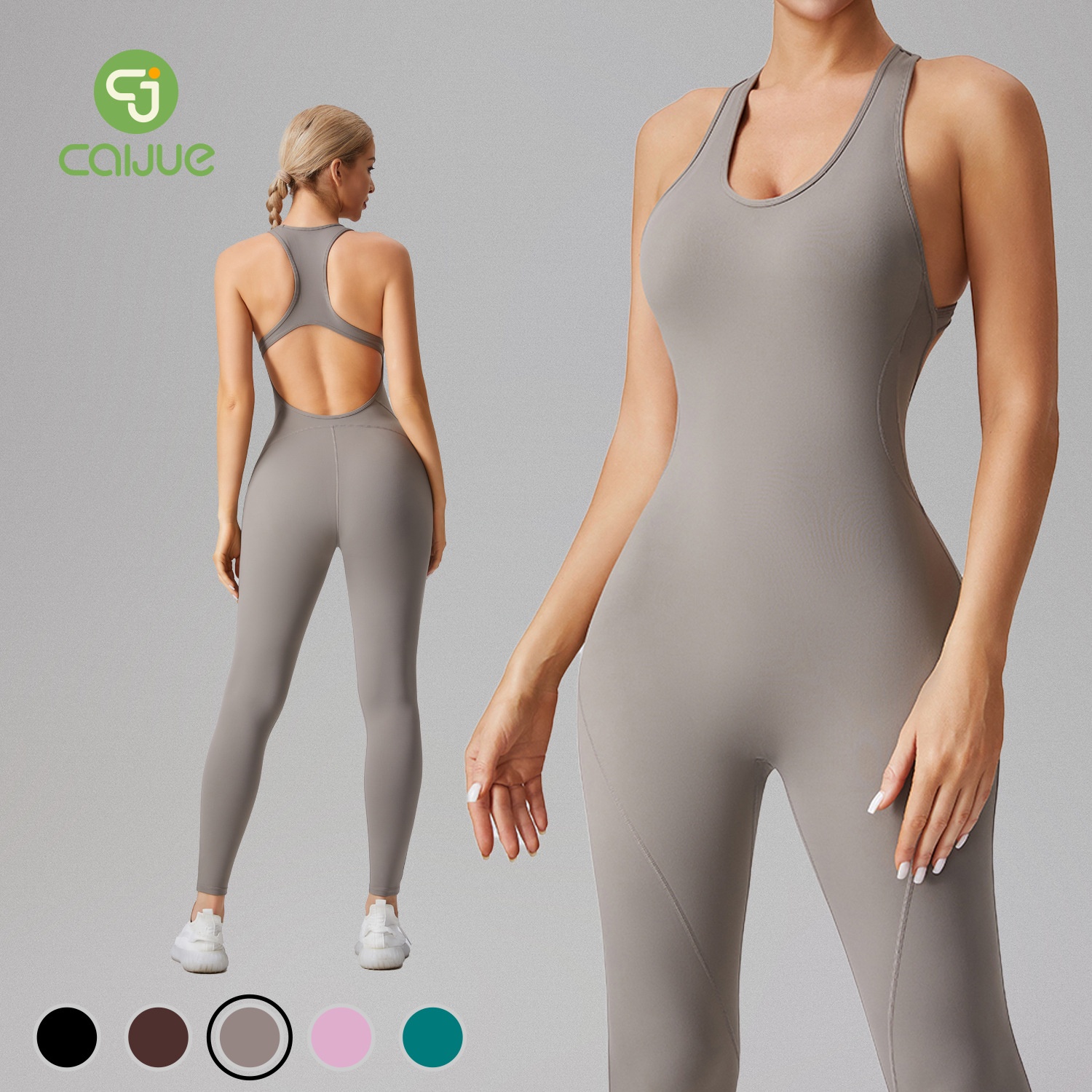 Cross-Border European And American Style Barely There Back Sexy One-Piece Women's Suit Stretchy Shaping Quick-Dry_voghion.com