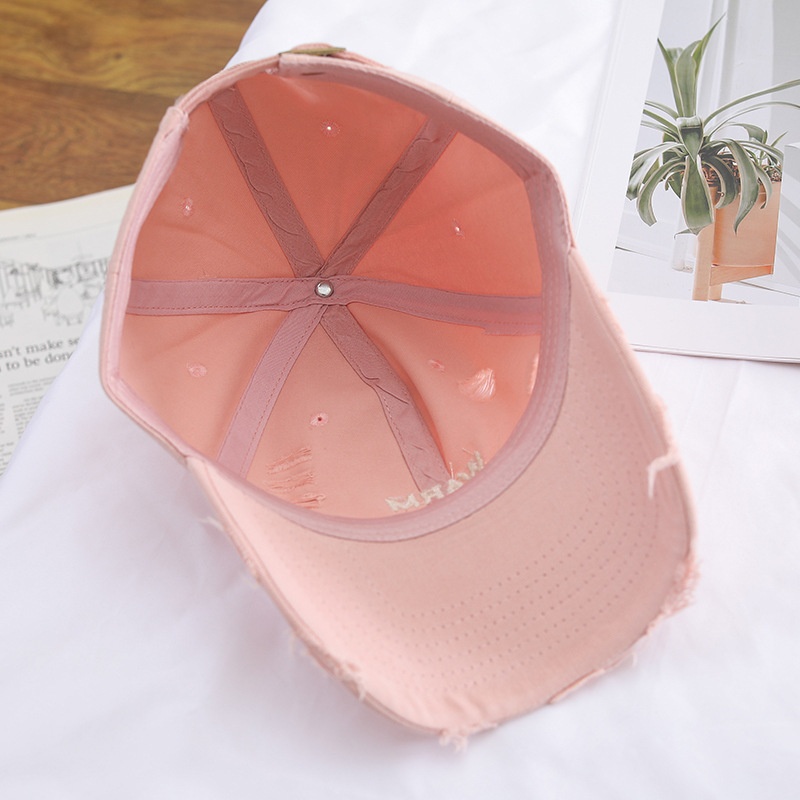 Embroidered Letter Baseball Cap Versatile Duckbill Sun Hat_voghion.com