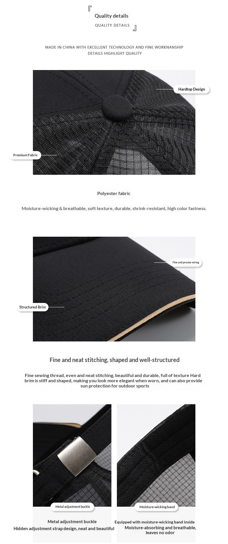Baseball Cap Breathable Mesh Outdoor Summer Hat For Men And Women_voghion.com