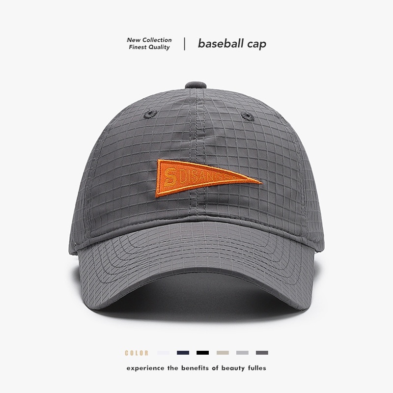 Tor Zur Wildnis Spring New Plaid Quick-Dry Hat Unisex Lightweight Breathable Embroidered S Letter Outdoor Fishing Baseball Cap_voghion.com
