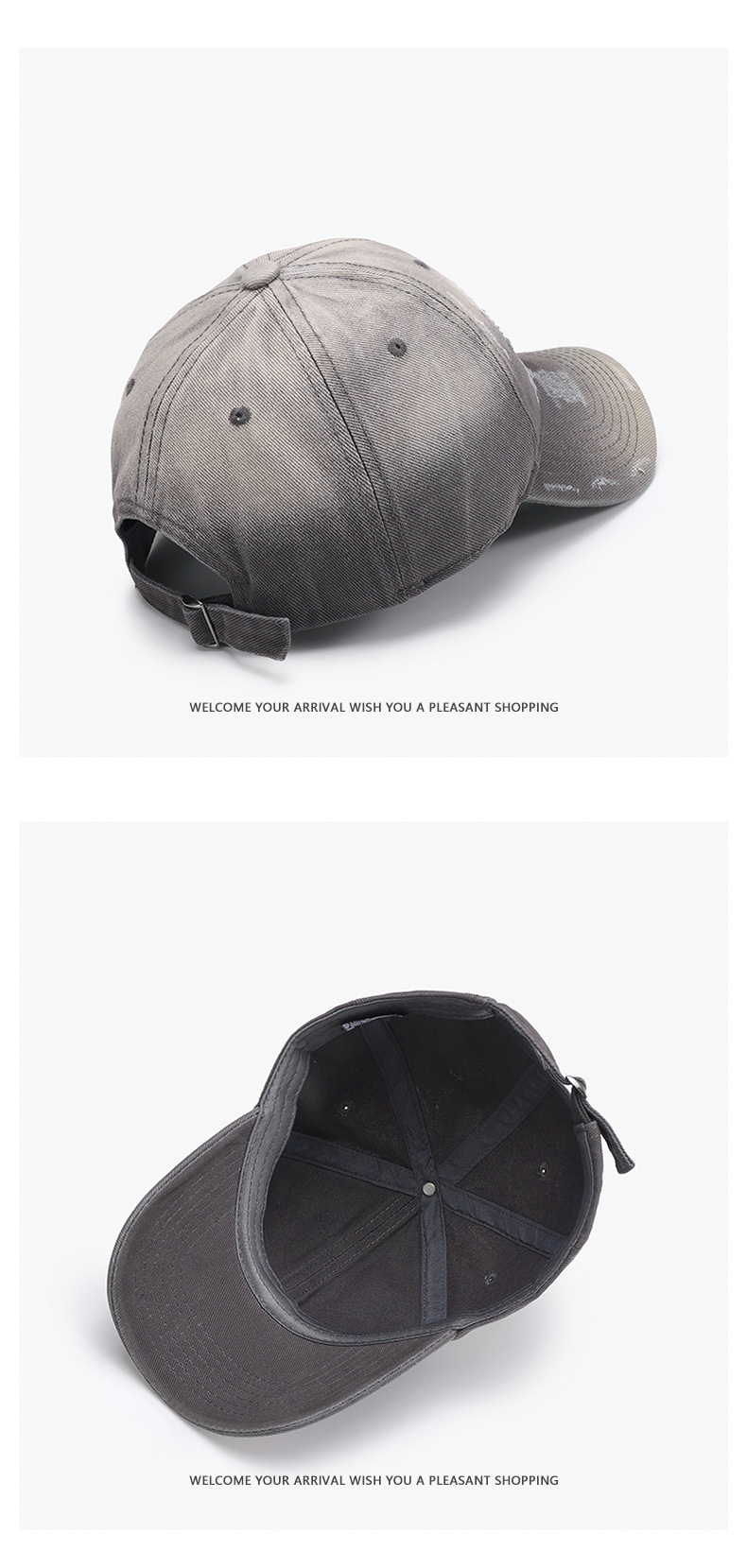 Distressed mjuk baseballkeps med gradient för herrar_voghion.com