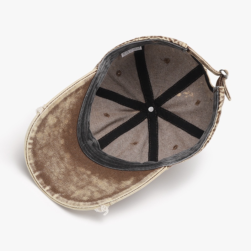 Tor Zur Wildnis Spring Autumn Soft Top Distressed Men's European And American Cross-Border Outdoor Personality Versatile Cap Plain_voghion.com
