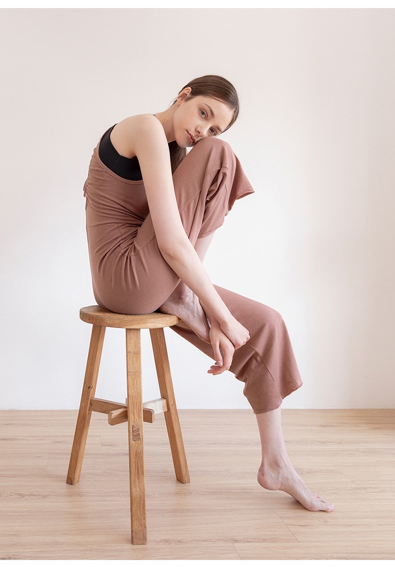 Yoga Jumpsuit With Open Back And Wide Leg Strappy Design_voghion.com