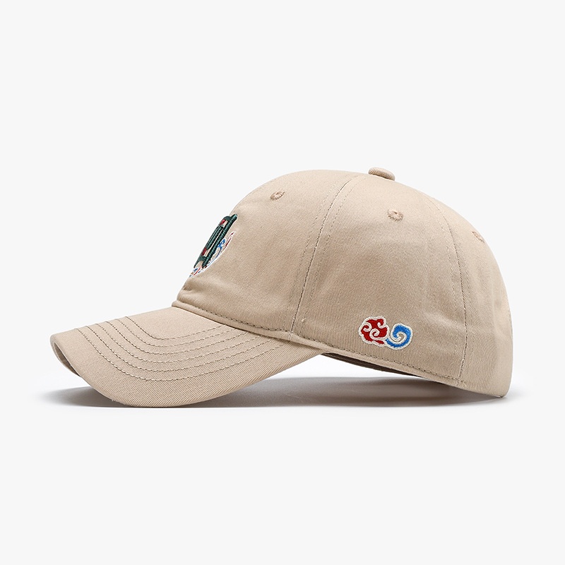 Tor Zur Wildnis Trend Culture Embroidered Duckbill Unisex Versatile National Style Couple Sunshade Baseball Cap Youth Sun Protection Hat_voghion.com