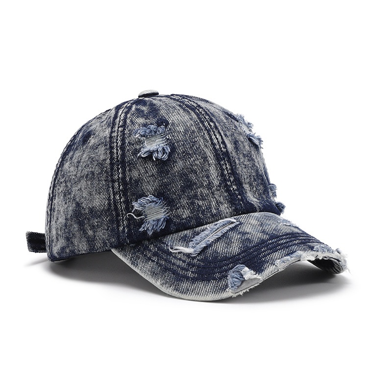 Tor Zur Wildnis Washed Distressed Heren Cross-Border Outdoor Veelzijdige Ademende Baseballpet Lente Herfst Dames Grote Hoofd_voghion.com