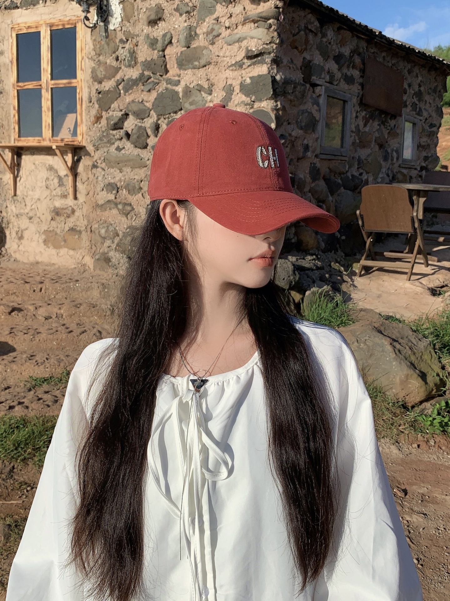 Embroidered Letter Baseball Cap Versatile Duckbill Sun Hat_voghion.com