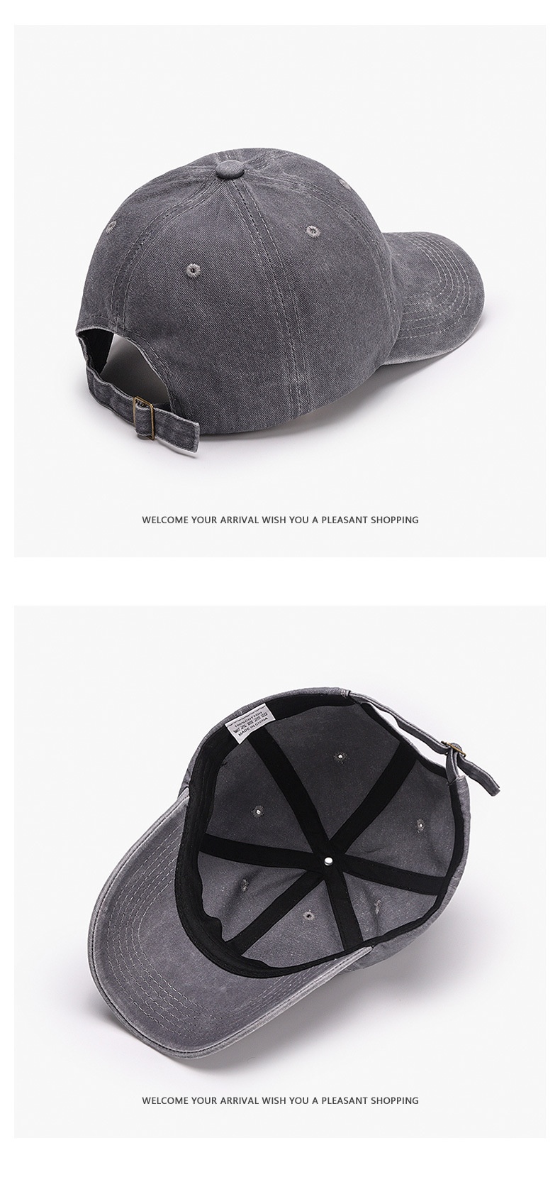 Tor Zur Wildnis Washed Coated Plain Brim Embroidery Sunshade Cap Custom Versatile Simple Retro Unisex Baseball Hat_voghion.com