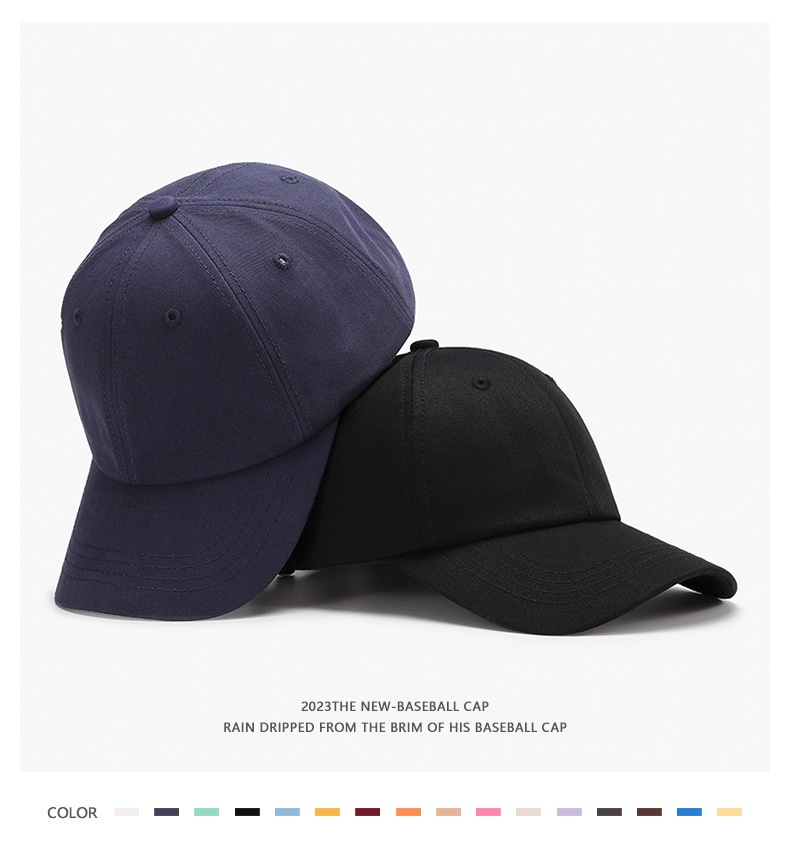 Baseball Cap Breathable Curved Brim Unisex Plain For All Seasons_voghion.com