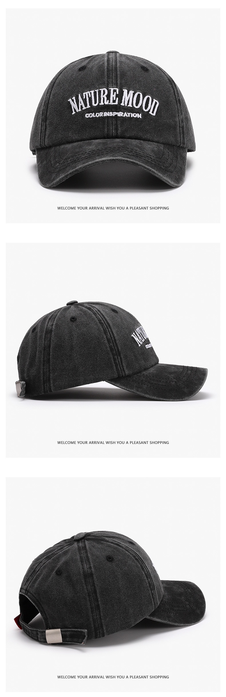 Retro baseball-lippis unisex kirjailulla ulkoiluun_voghion.com