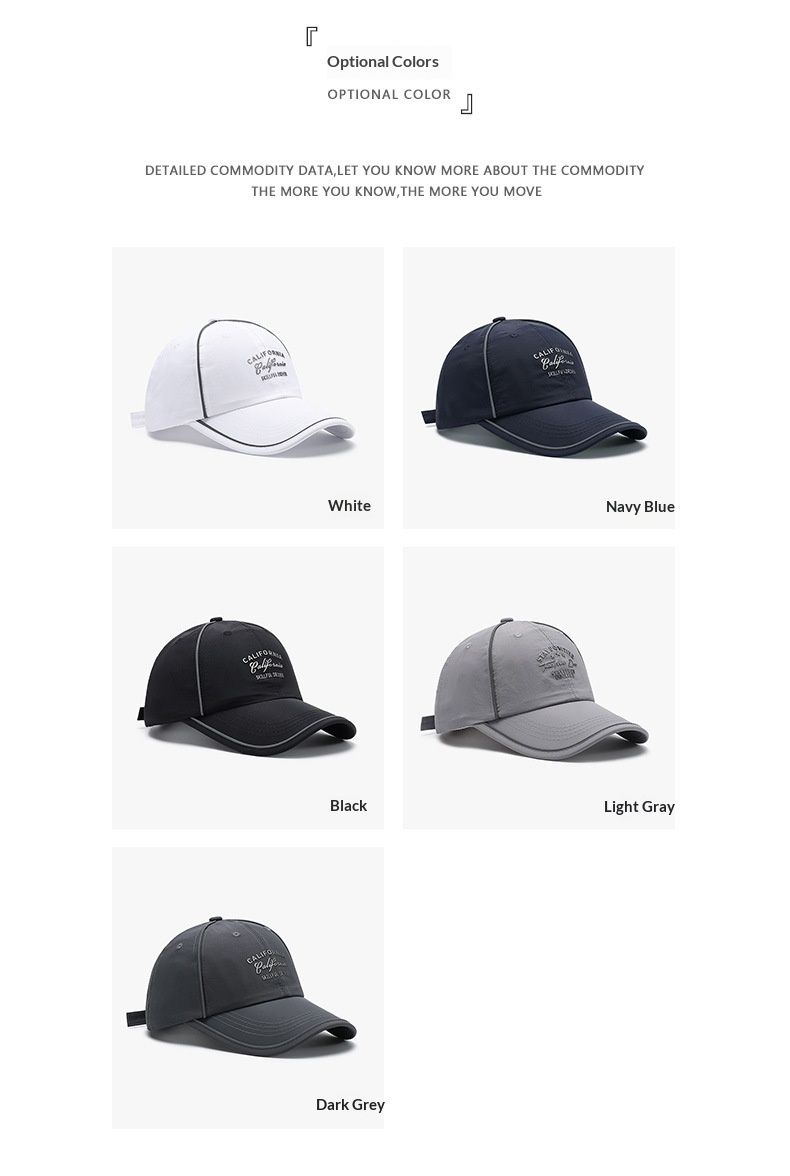 Baseball Cap Summer Unisex Breathable Lightweight Sun Hat_voghion.com