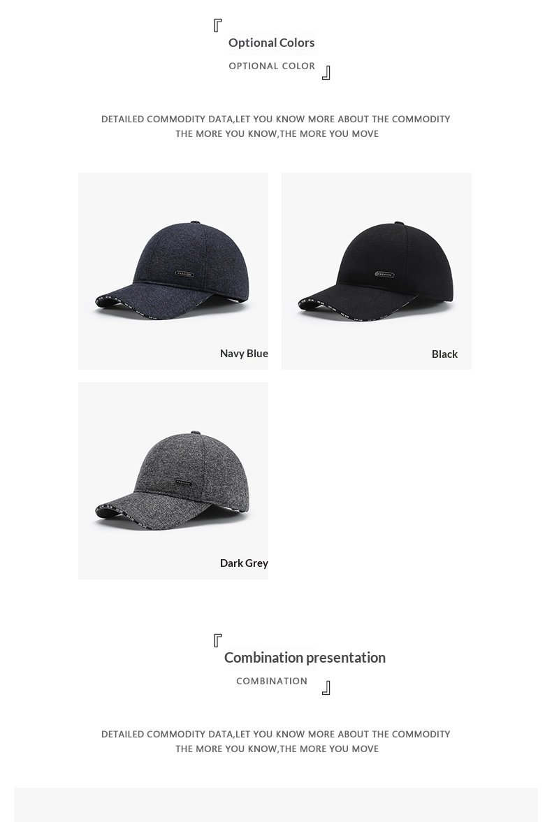 Warm Fleece-lined Baseball Cap For Men And Elderly Winter Wear_voghion.com