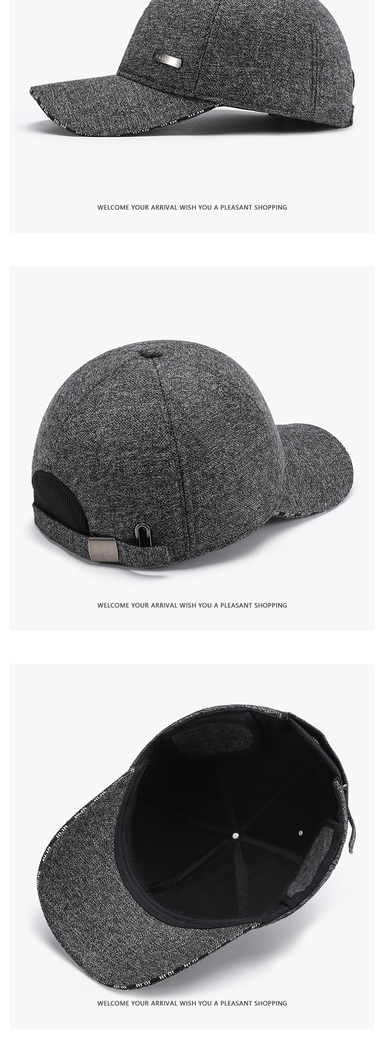 Warm Fleece-lined Baseball Cap For Men And Elderly Winter Wear_voghion.com
