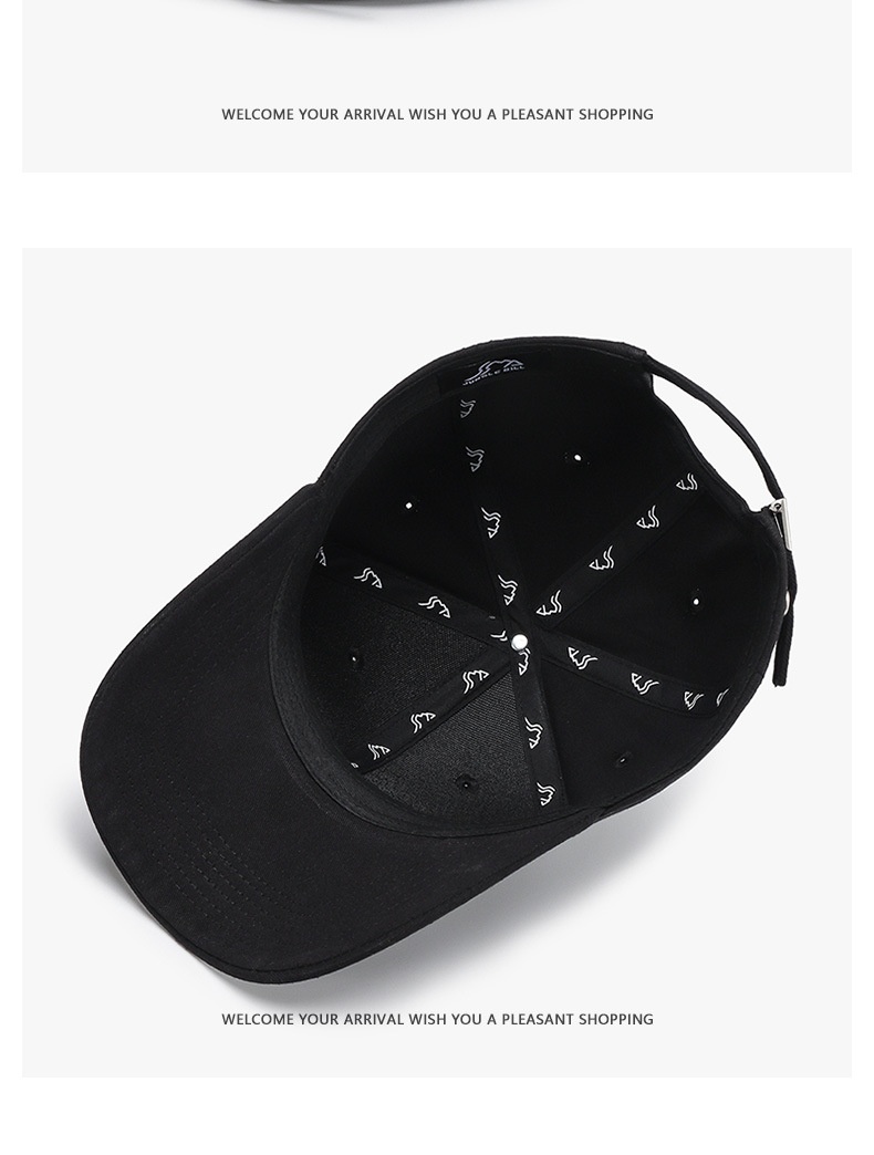 Tor Zur Wildnis Spring And Autumn Hard Top Letter Small Face Men's Baseball Cross-Border Outdoor Curved Brim Fashion Black Duckbill Cap_voghion.com