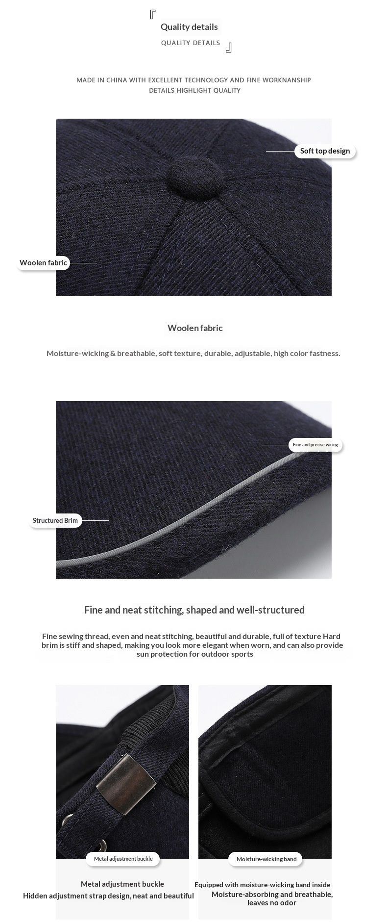 Tor Zur Wildnis Autumn Winter Middle-aged And Elderly Men's Baseball Korean Version Warm Fleece Cotton Hat Sunshade Sunscreen Simple_voghion.com