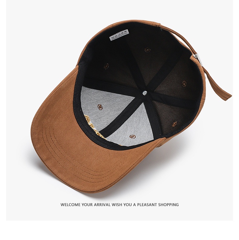 Gorra de béisbol con visera y bordado de letras para mujer_voghion.com