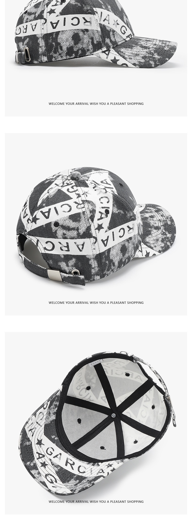 Printed Cotton Baseball Cap For Men And Women Graffiti Style_voghion.com