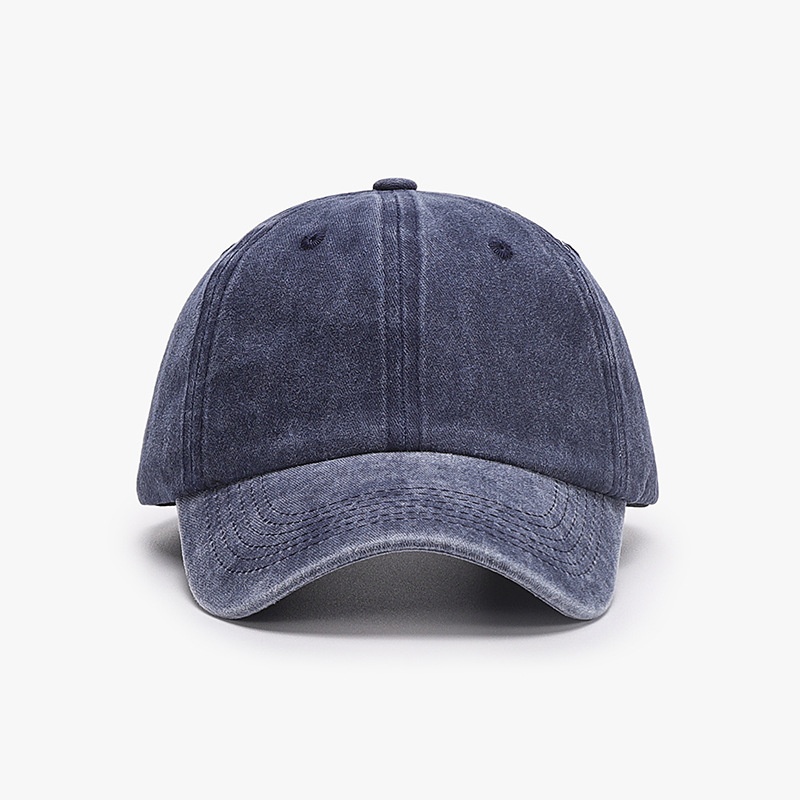 Tor Zur Wildnis Washed Coated Plain Brim Embroidery Sunshade Cap Custom Versatile Simple Retro Unisex Baseball Hat_voghion.com