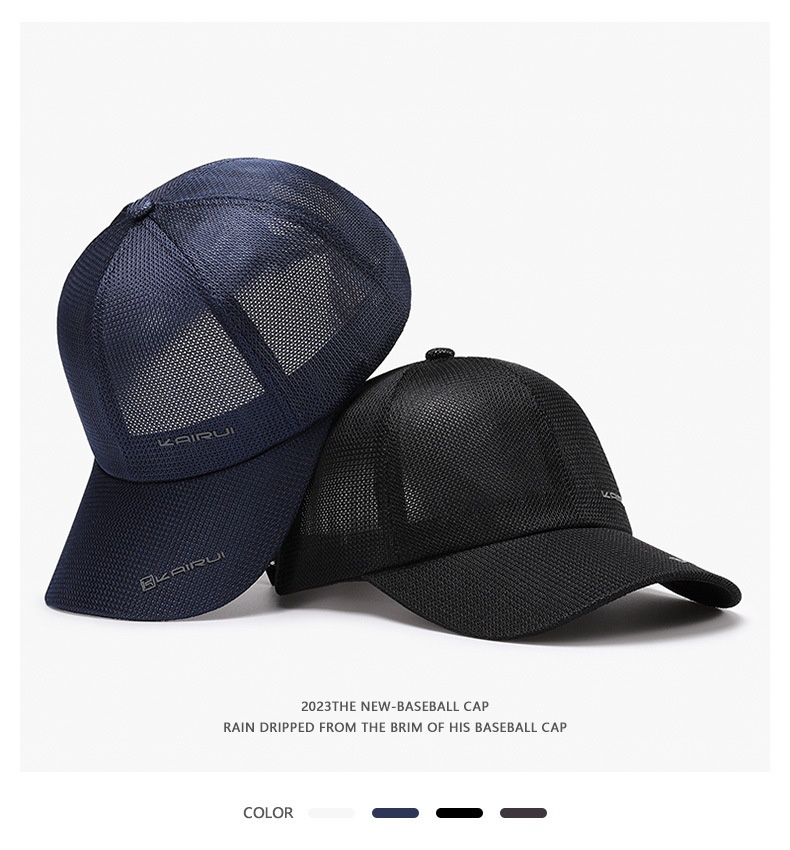 Gorra de béisbol transpirable para hombre protección solar_voghion.com