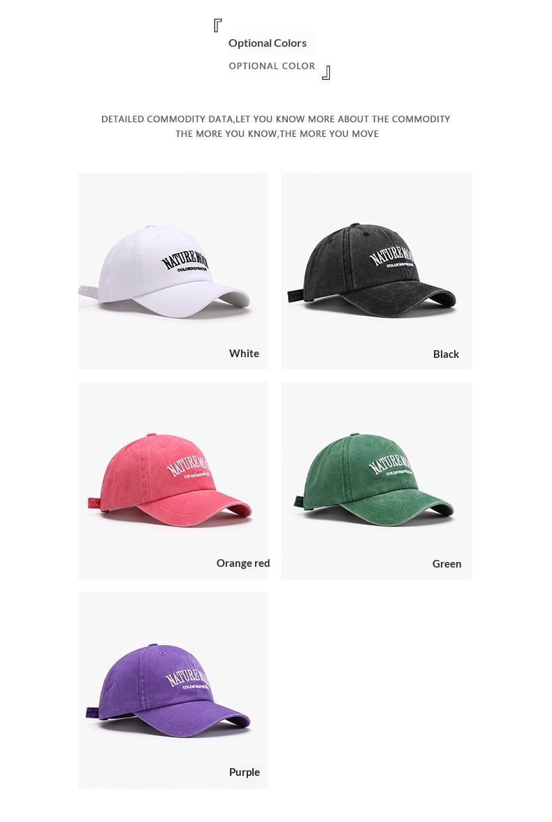 Retro baseball-lippis unisex kirjailulla ulkoiluun_voghion.com