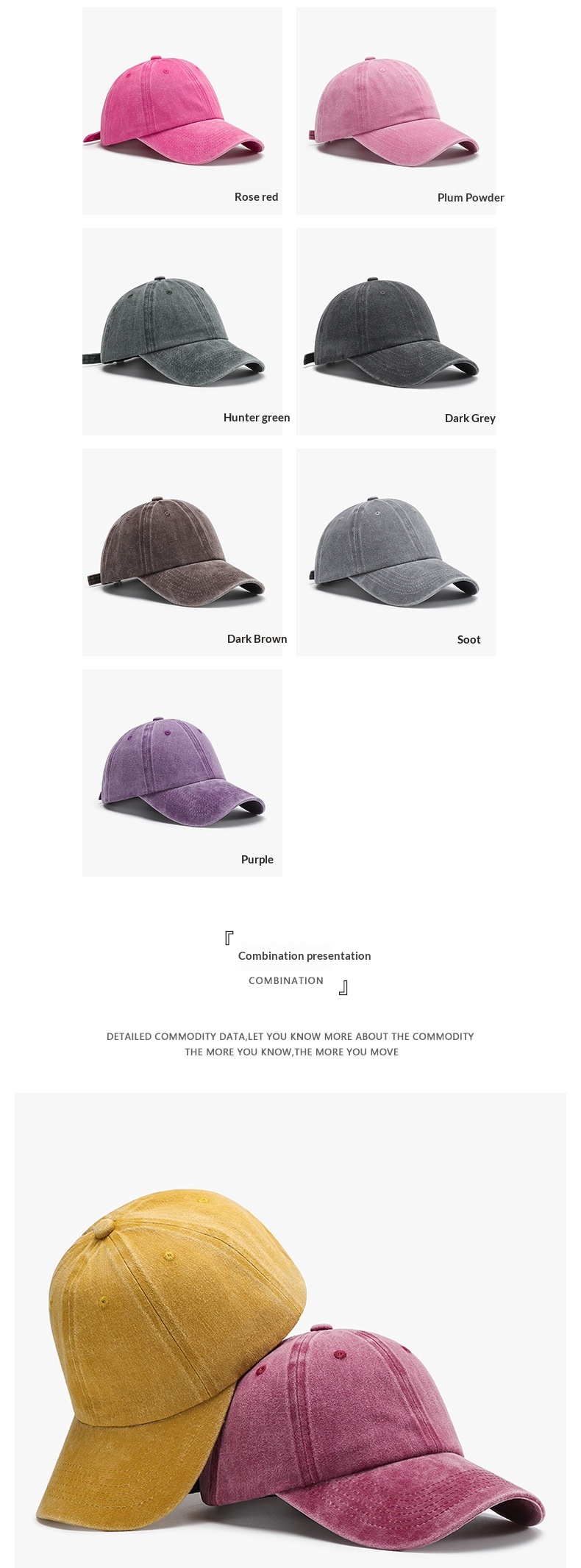 Duckbill Cap Women Retro Style Plain Baseball Cap Spring Summer_voghion.com