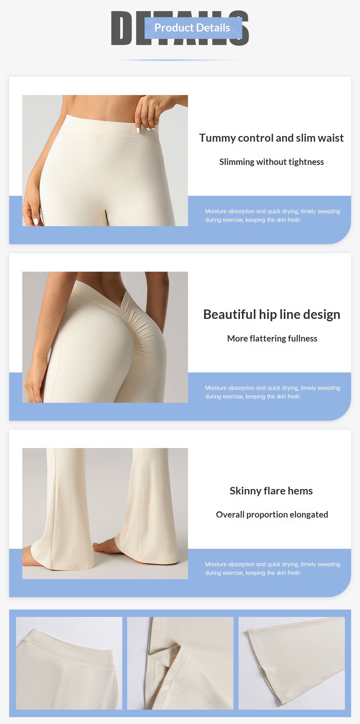 Ausgestellte Yoga-hose Mit Hoher Taille Und Formendem Effekt_voghion.com
