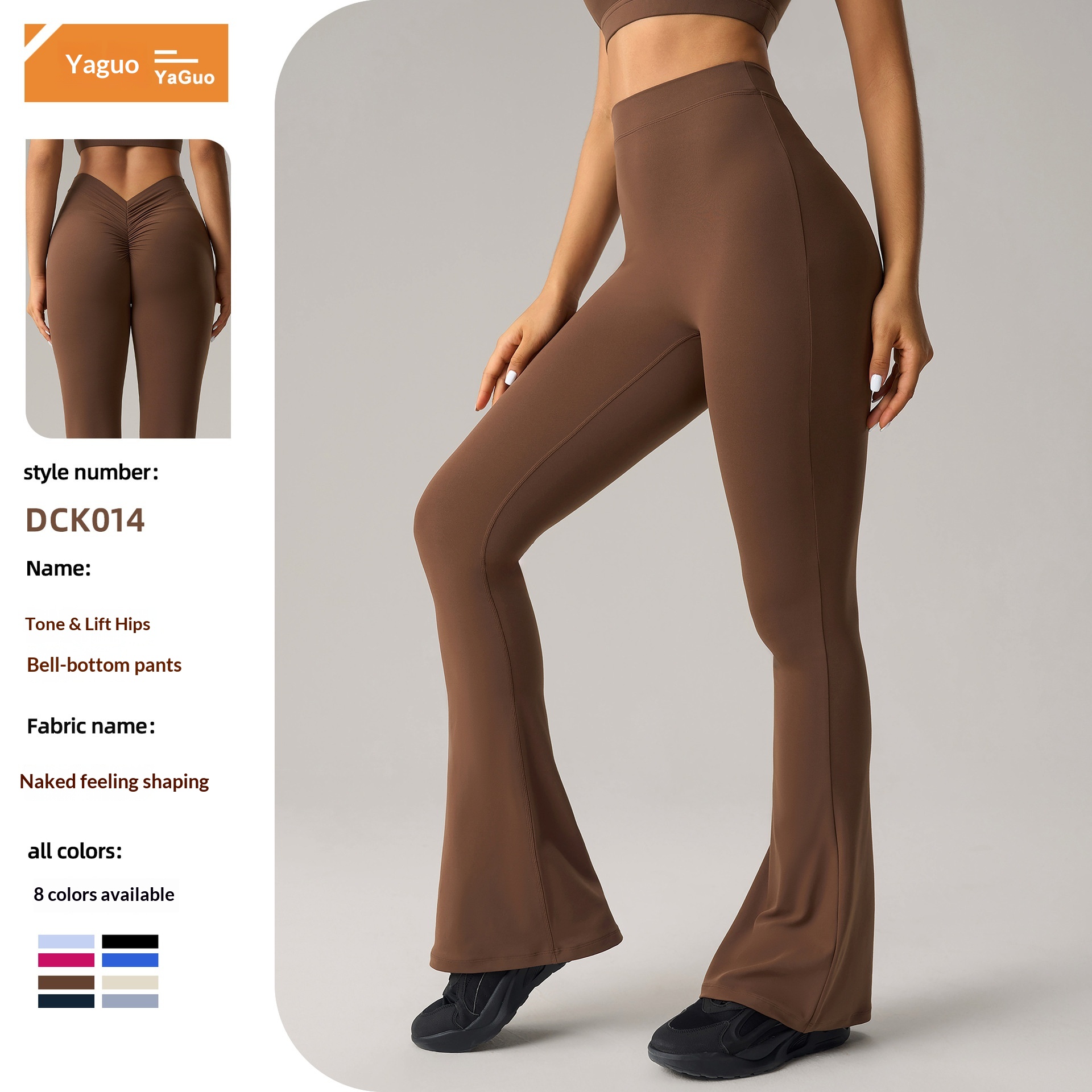Grenzüberschreitende europäische und amerikanische ausgestellte, hüfthebende, formende Yoga-Hose für Damen mit hohem Bund und elastischem Bund – ideal für Yoga und Fitness._voghion.com