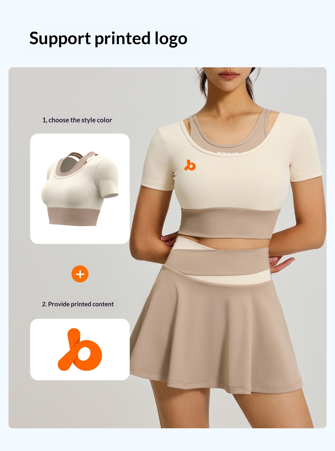 Juyitang Color Block Zweiteiliges Yoga-Kurzarm-Top mit Brustpolster für Outdoor-Training und Sport für Damen_voghion.com