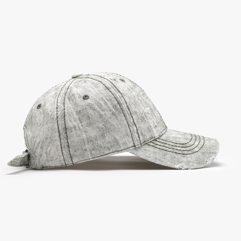 Tor Zur Wildnis Spring Autumn Soft Top Distressed Men's Large Head Circumference Baseball Versatile Fashion European And American_voghion.com