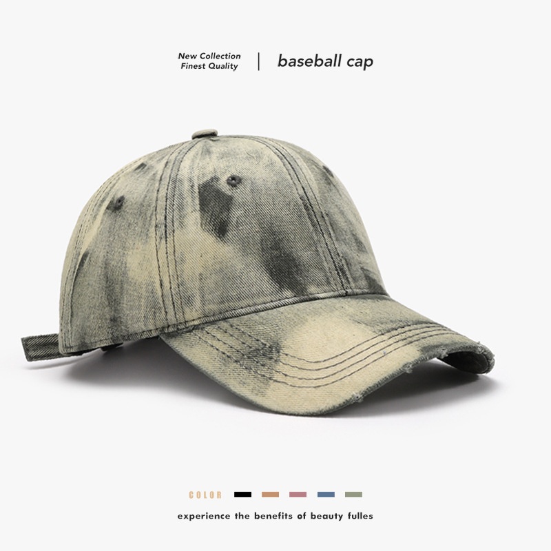 Tor Zur Wildnis Spring And Autumn Color Block Soft Top Washed Men's Baseball Cross-Border Outdoor Versatile Personality Breathable_voghion.com