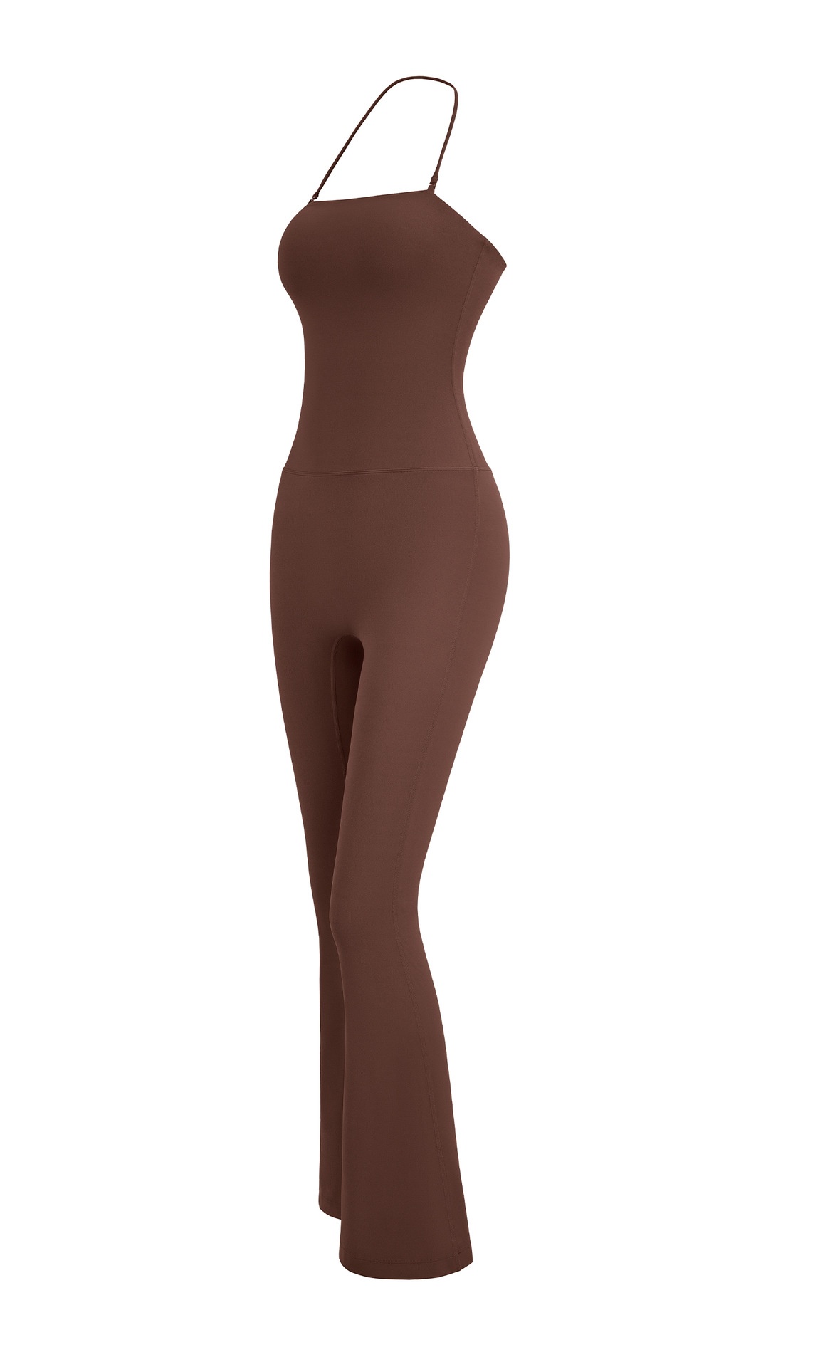 Mono de yoga antibacteriano con cuello halter para deporte_voghion.com