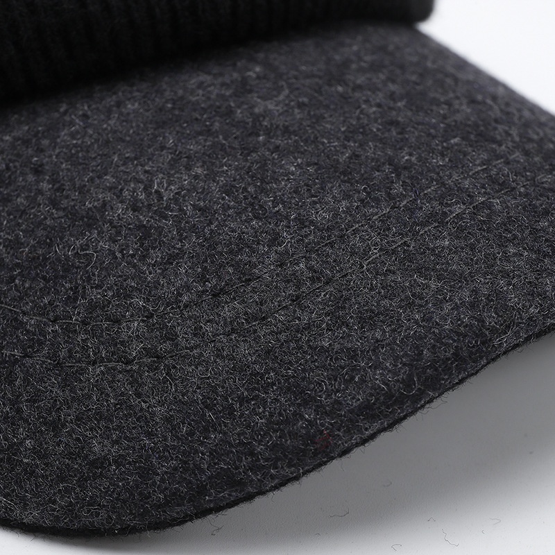 Tor Zur Wildnis Autumn New Duckbill Cap For Middle-aged And Elderly Men, Face Protection Pullover Baseball Cap, Winter Riding Warm Hat_voghion.com