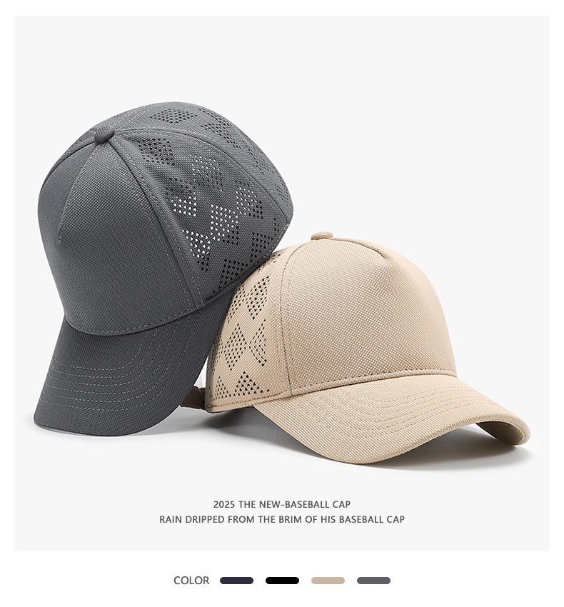 Baseball Cap Breathable Quick-dry Mesh Duckbill For Outdoor_voghion.com