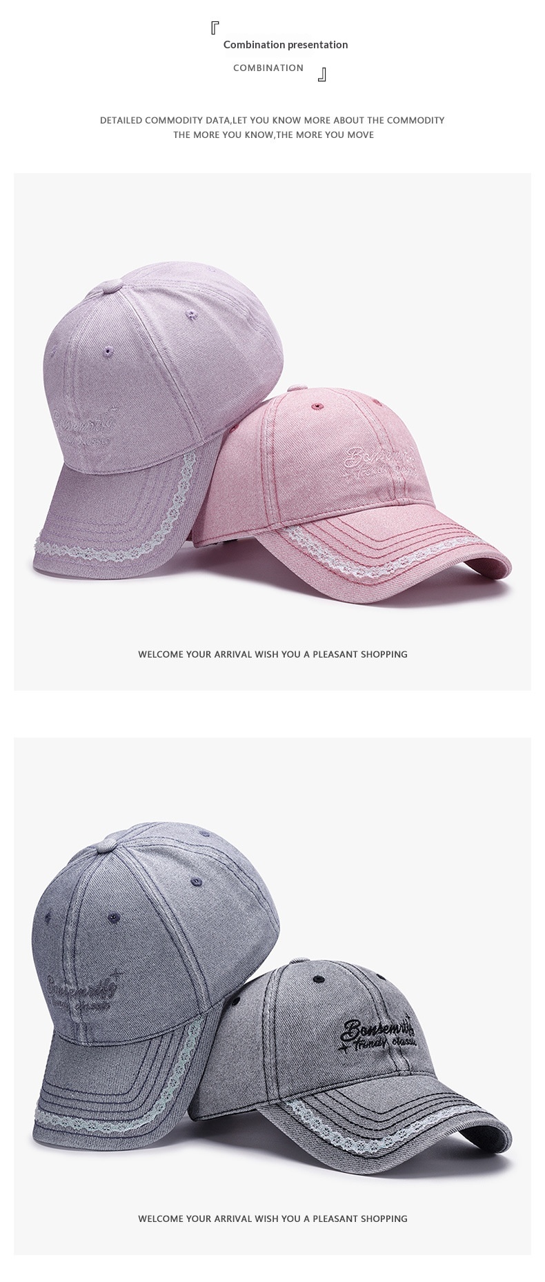 Baseball Cap For Outdoor Sun Protection With Embroidery Black_voghion.com